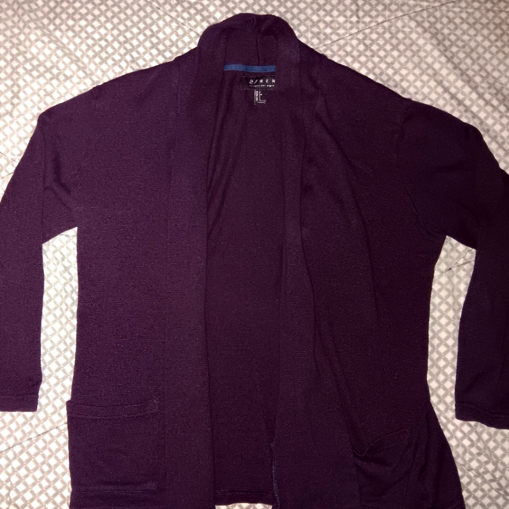 MENS FOREVER 21 MAROON CARDIGAN SIZE S